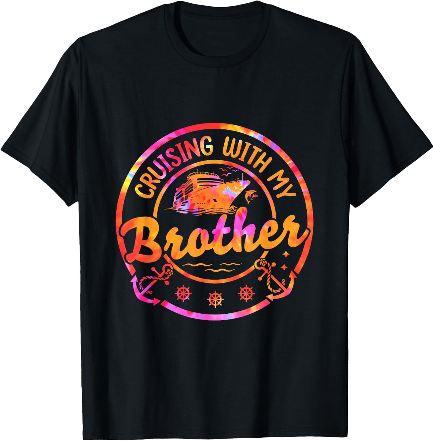Cruise Vacation Matching Siblings Cruising with My Brother T-Shirt - T-Shirt | Black