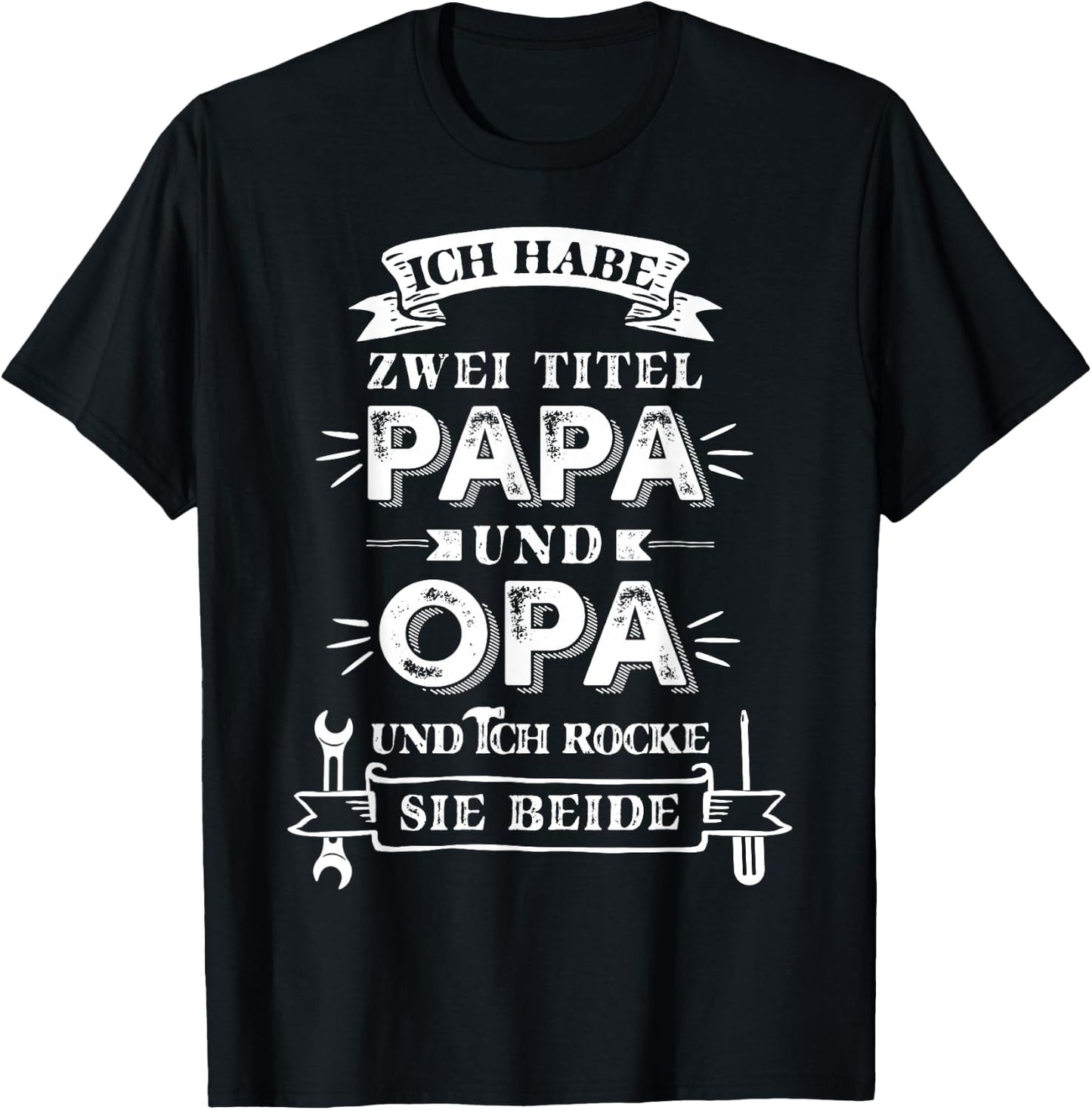 Grandpa Papa Funny Gifts Grandfather Saying , black T-Shirt - T-Shirt | Black