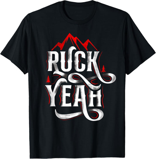 Ruck Yeah Rucksack Workout Backpack Rucking T-Shirt - T-Shirt | Black