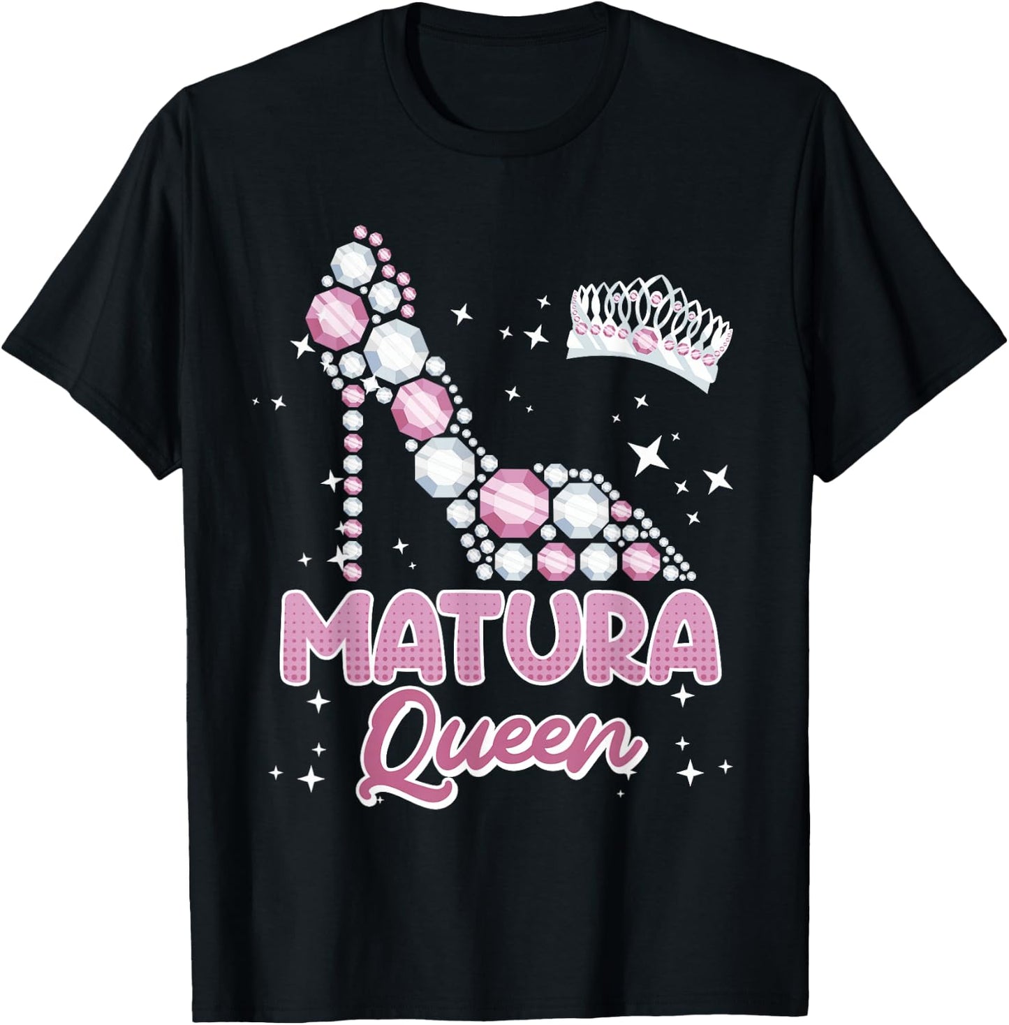 Matura Queen 2026 Maturantin Schulabschluss Mädchen T-Shirt - T-Shirt | Black