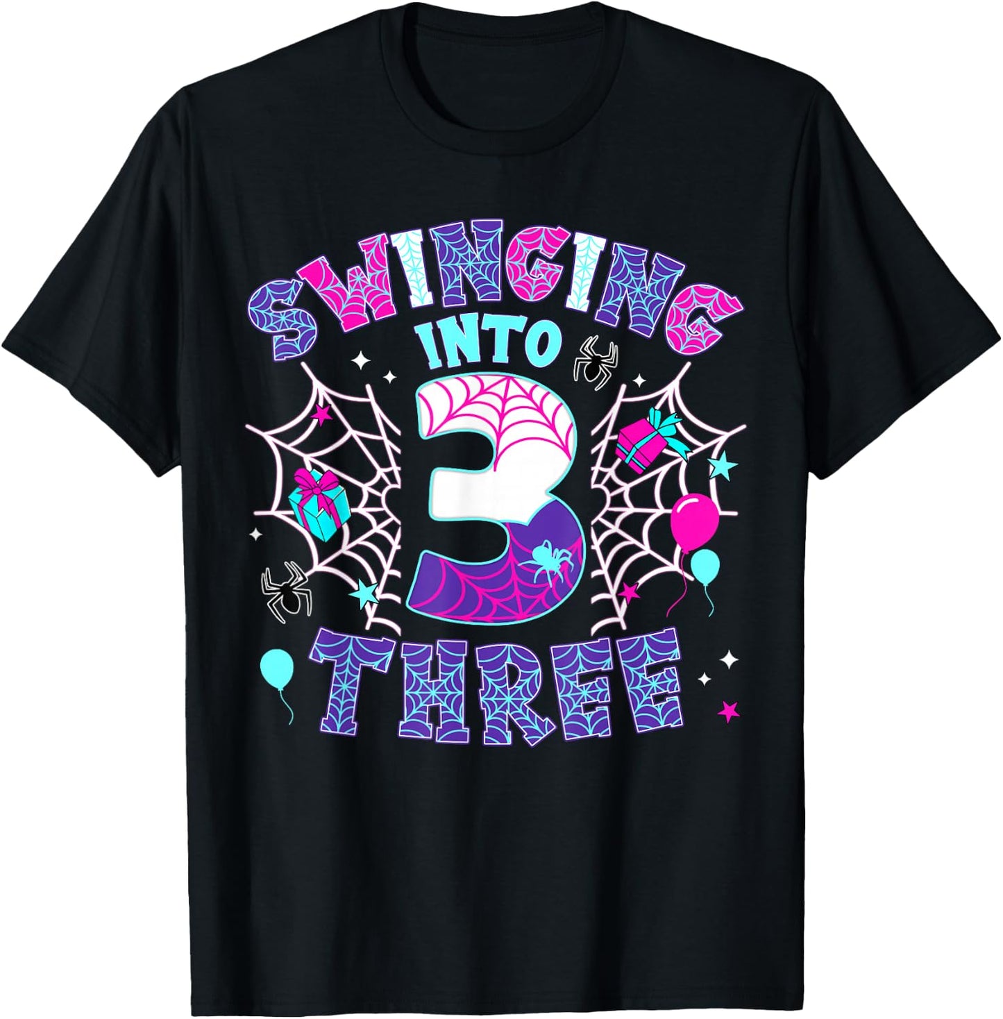 3 Year Old Girl T-Shirt - T-Shirt | Black