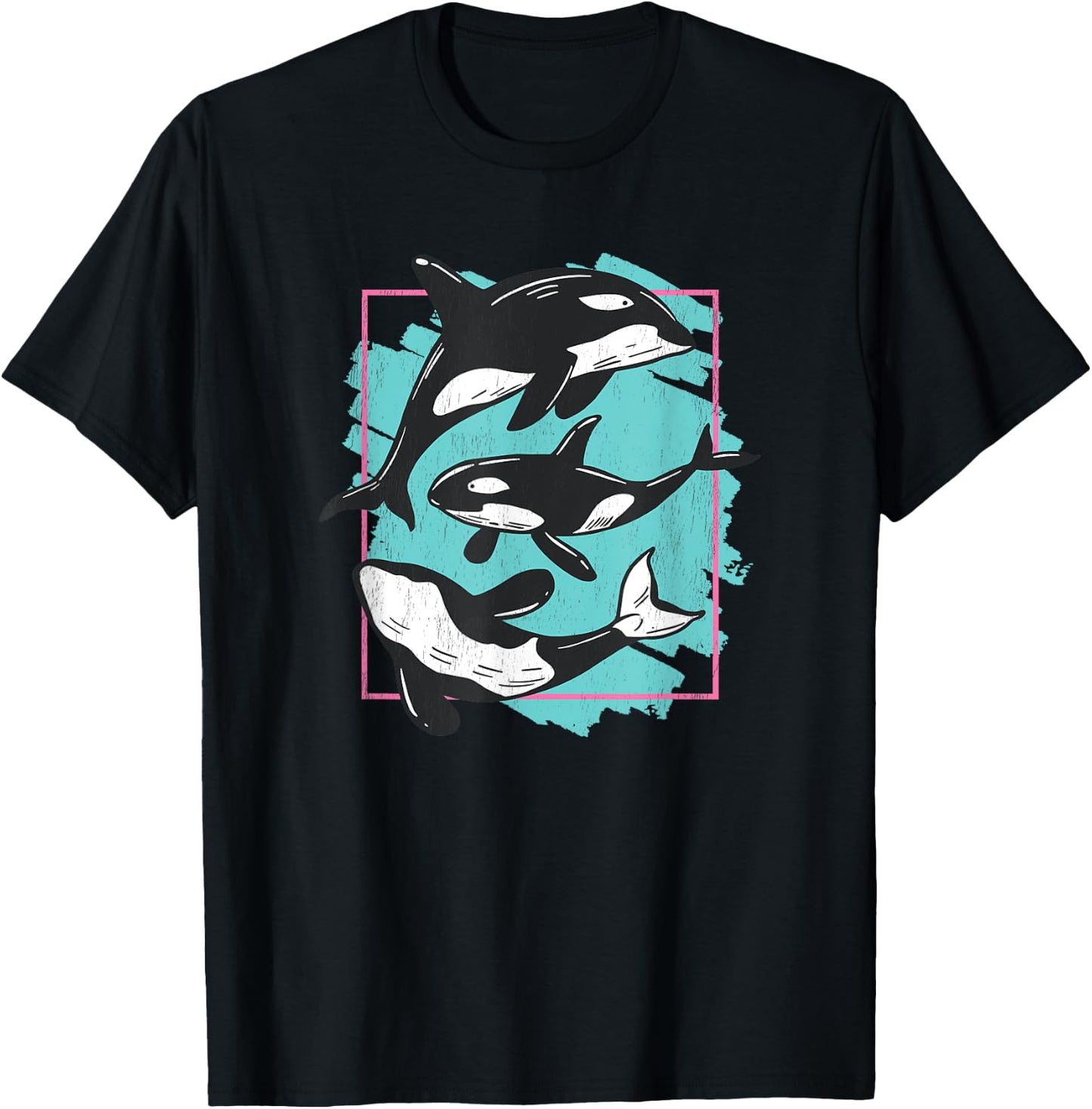 Save The Ocean Orca Whale Sea Life Friends graphic T-Shirt - T-Shirt | Black