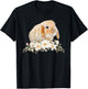 Rabbit Face Cute Bunny Lover Holland Lop bunny apparel T-Shirt - T-Shirt | Black