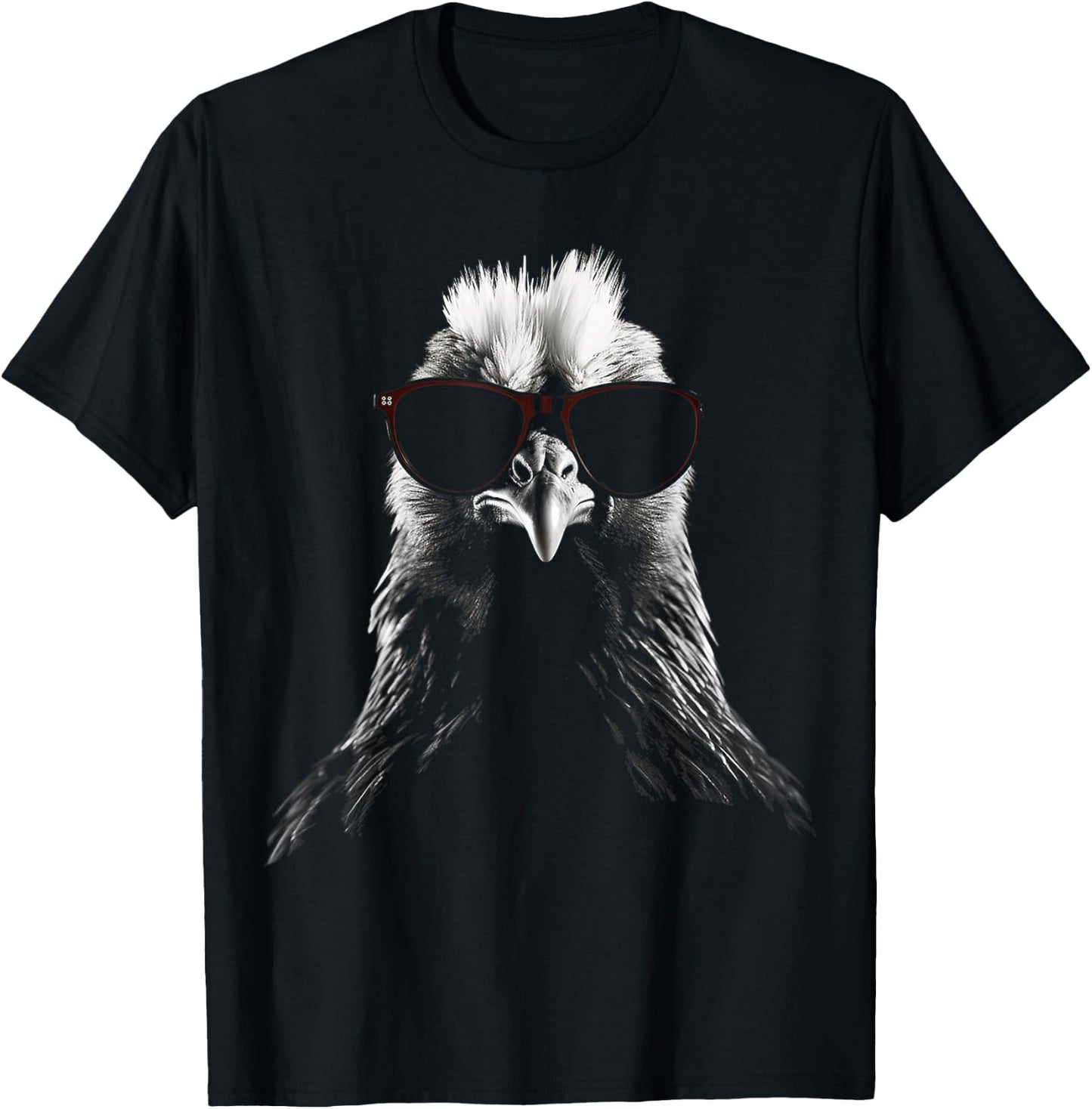 Chicken Sunglasses - Chicken T-Shirt - T-Shirt | Black