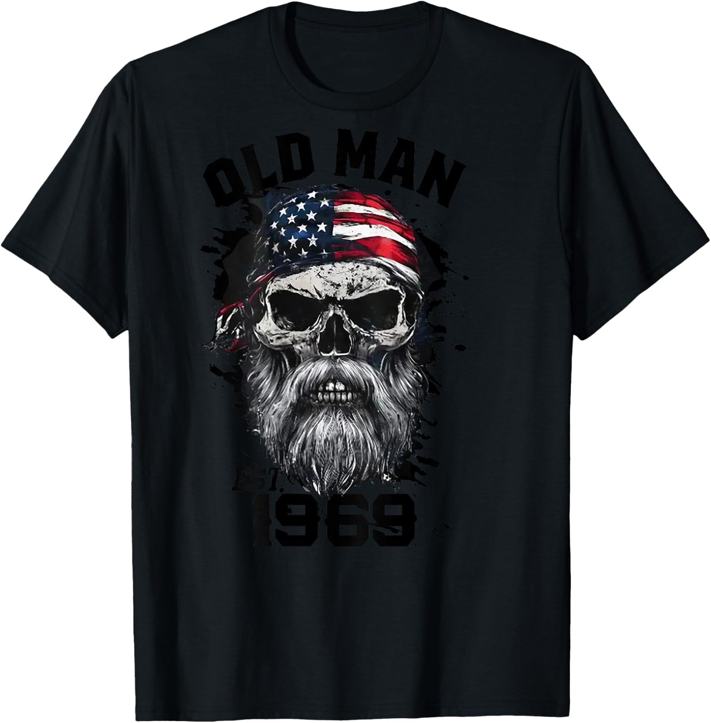 1969 Old Man (on back) T-Shirt - T-Shirt | Black