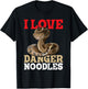 I Love Danger Noodles - Snake Lover Herpetologist Zoology T-Shirt - T-Shirt | Black
