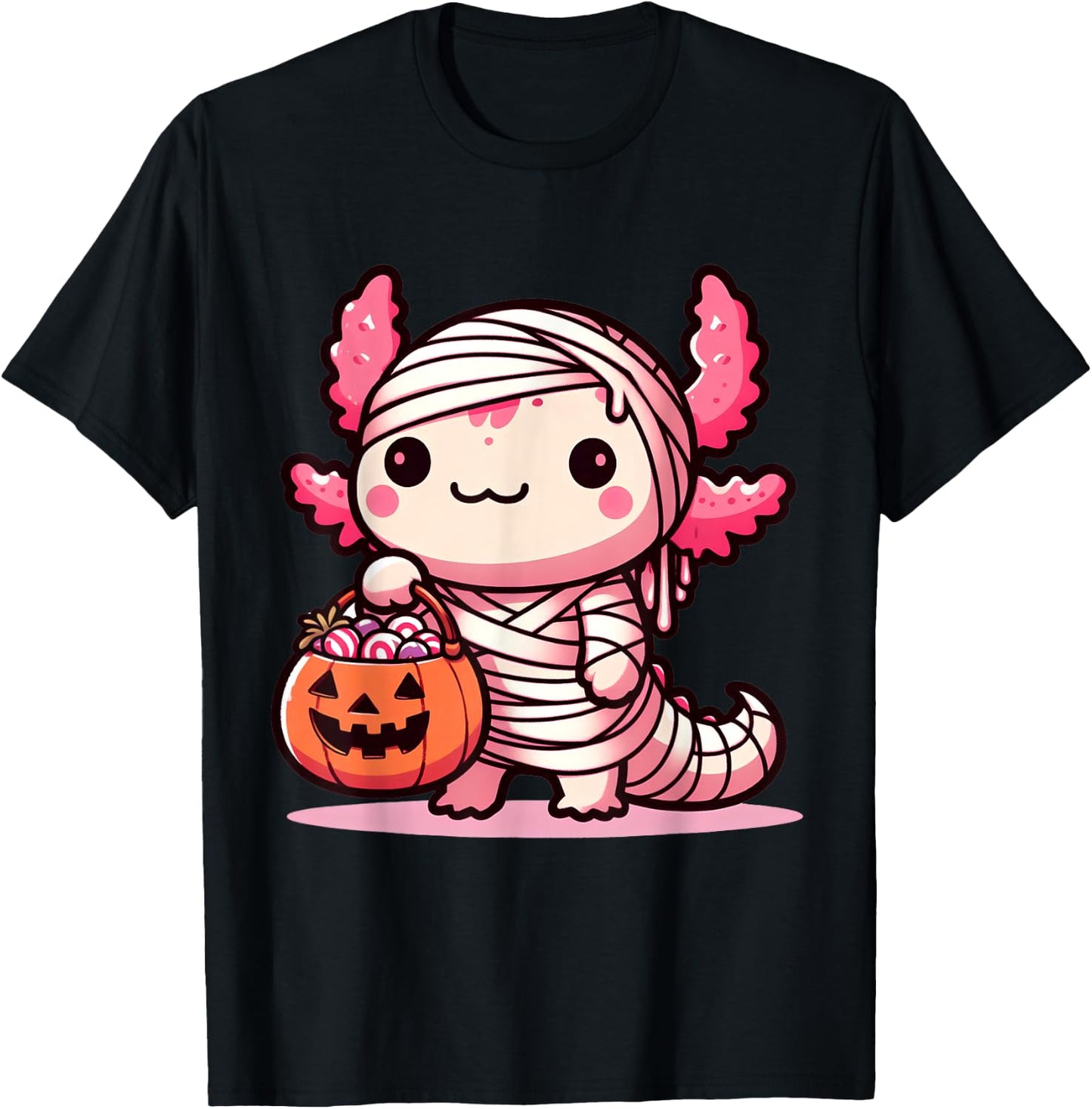 Cute Axolotl Halloween Costume Toddler Kids Boys & Girls T-Shirt - T-Shirt | Black