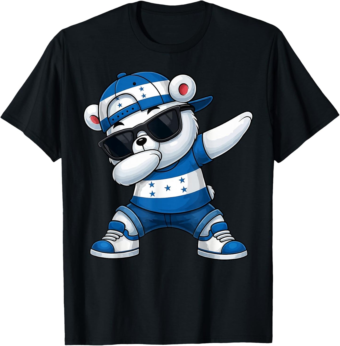 Hispanic Heritage Honduran Flag Honduras 2025 Dabbing Kids T-Shirt - T-Shirt | Black