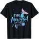 This Mermaid Is 4 Years Old 4th Birthday Mermaid Girl T-Shirt - T-Shirt | Black