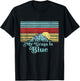 My Grass is Blue - Bluegrass Fan Retro Mountains T-Shirt - T-Shirt | Black