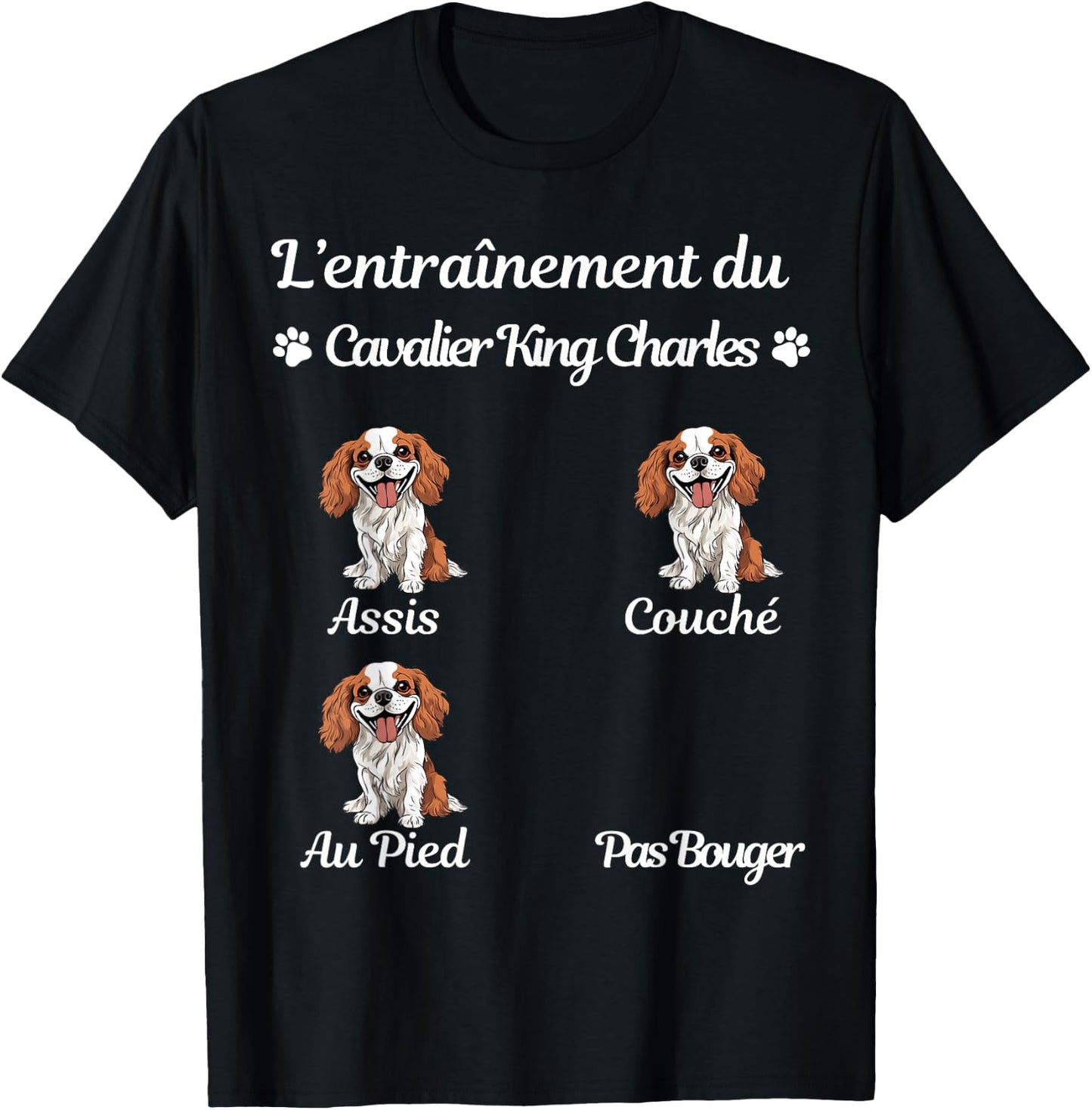 Cavalier King Charles Humour Women's Cavalier King Charles , Black T-Shirt - T-Shirt | Black