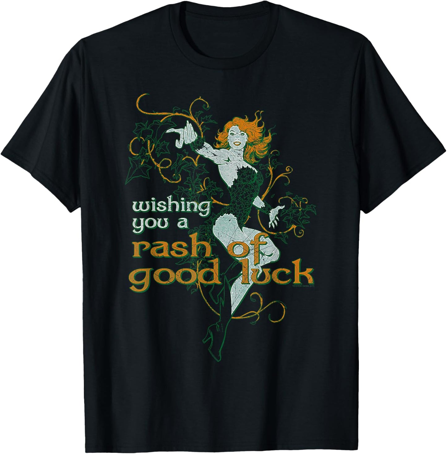 Batman Poison Ivy Rash of Good Luck T-Shirt - T-Shirt | Black