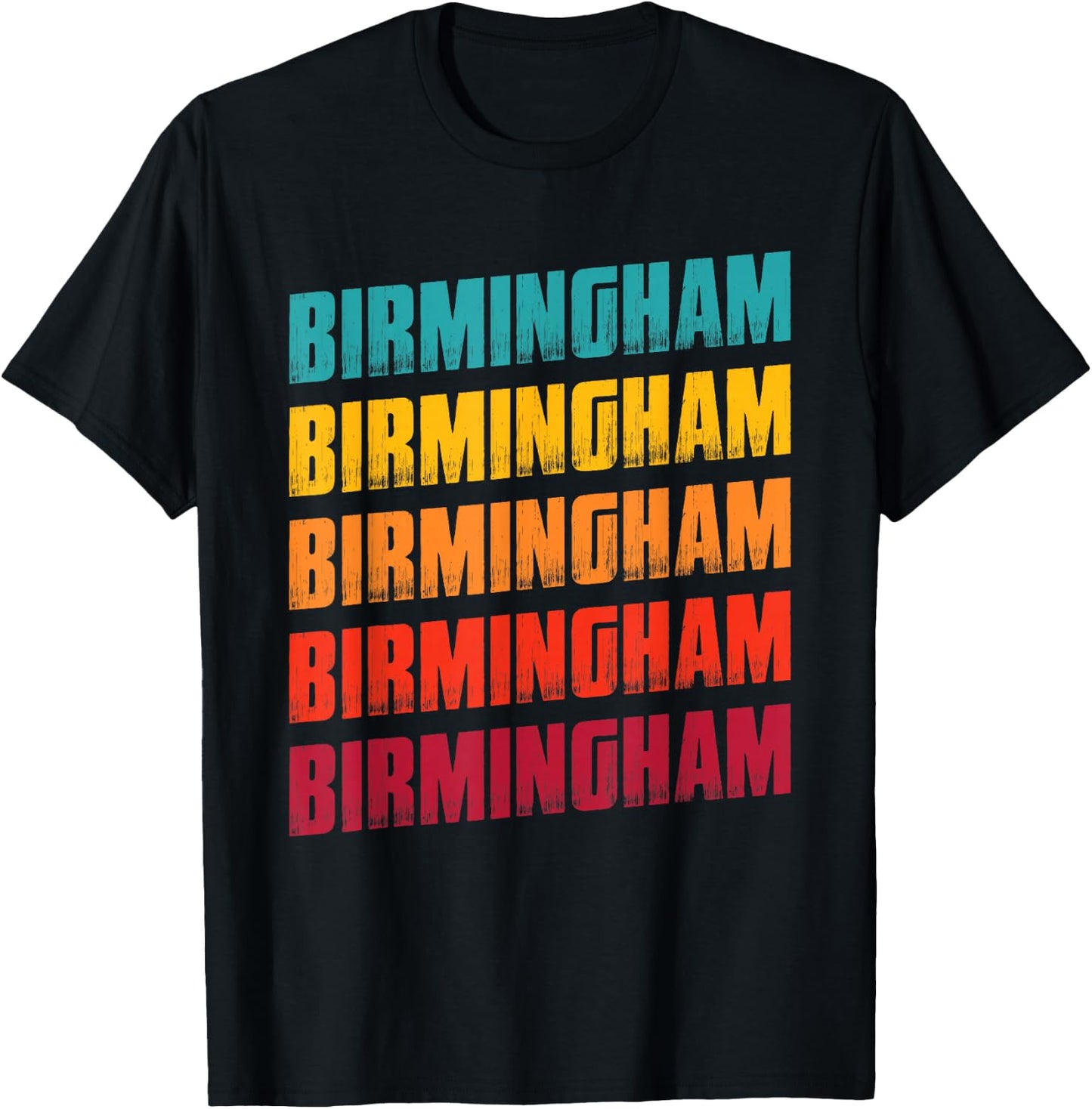 Birmingham Alabama Souvenir - Retro Vintage Birmingham T-Shirt - T-Shirt | Black