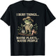 I Bury Things Maybe Plants Maybe People Frog Gardening Humor T-Shirt - T-Shirt | Black