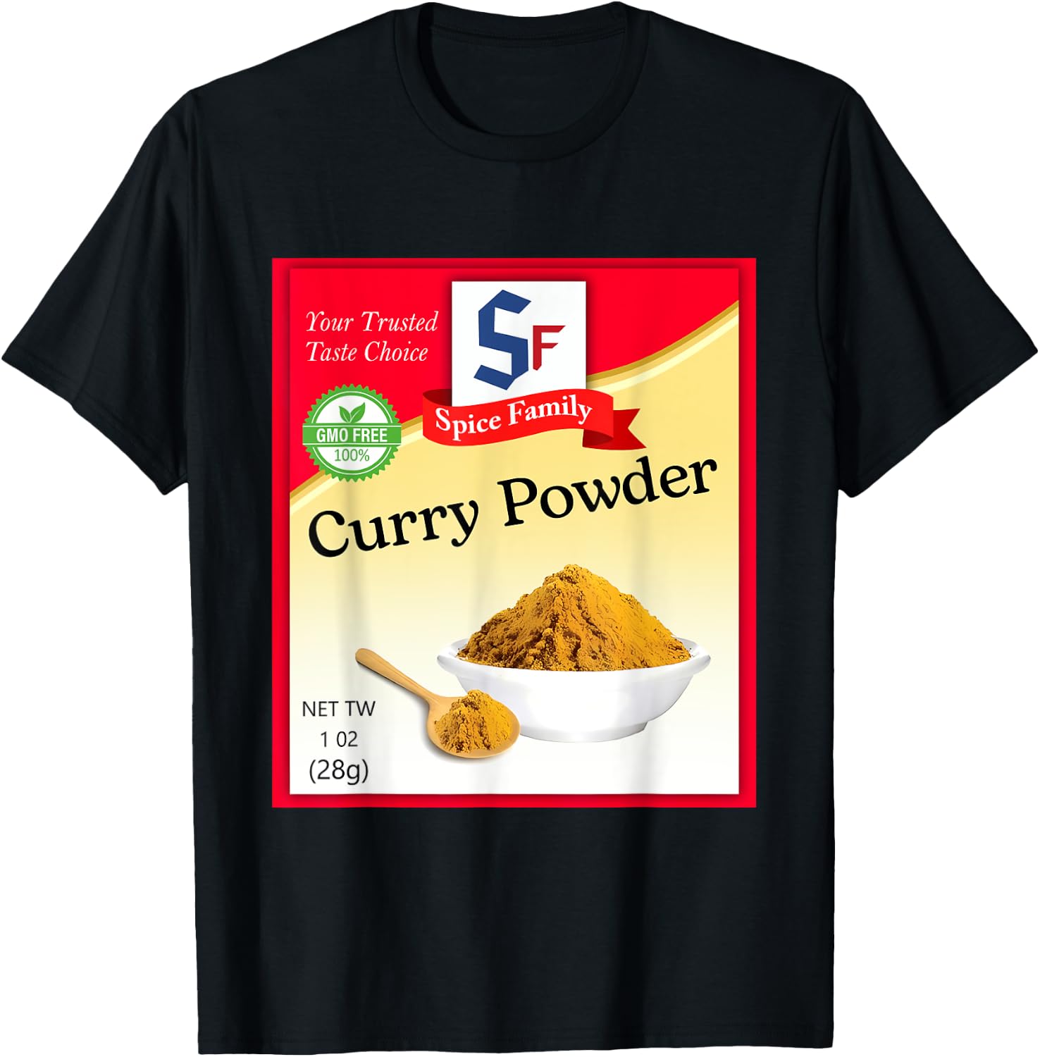 Curry Powder Condiment Costume Holiday Spice Group Costumes T-Shirt - T-Shirt | Black