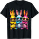 Funny Easter Bunny Cool Bunnies Kids Boys Girls Women Men T-Shirt - T-Shirt | Black