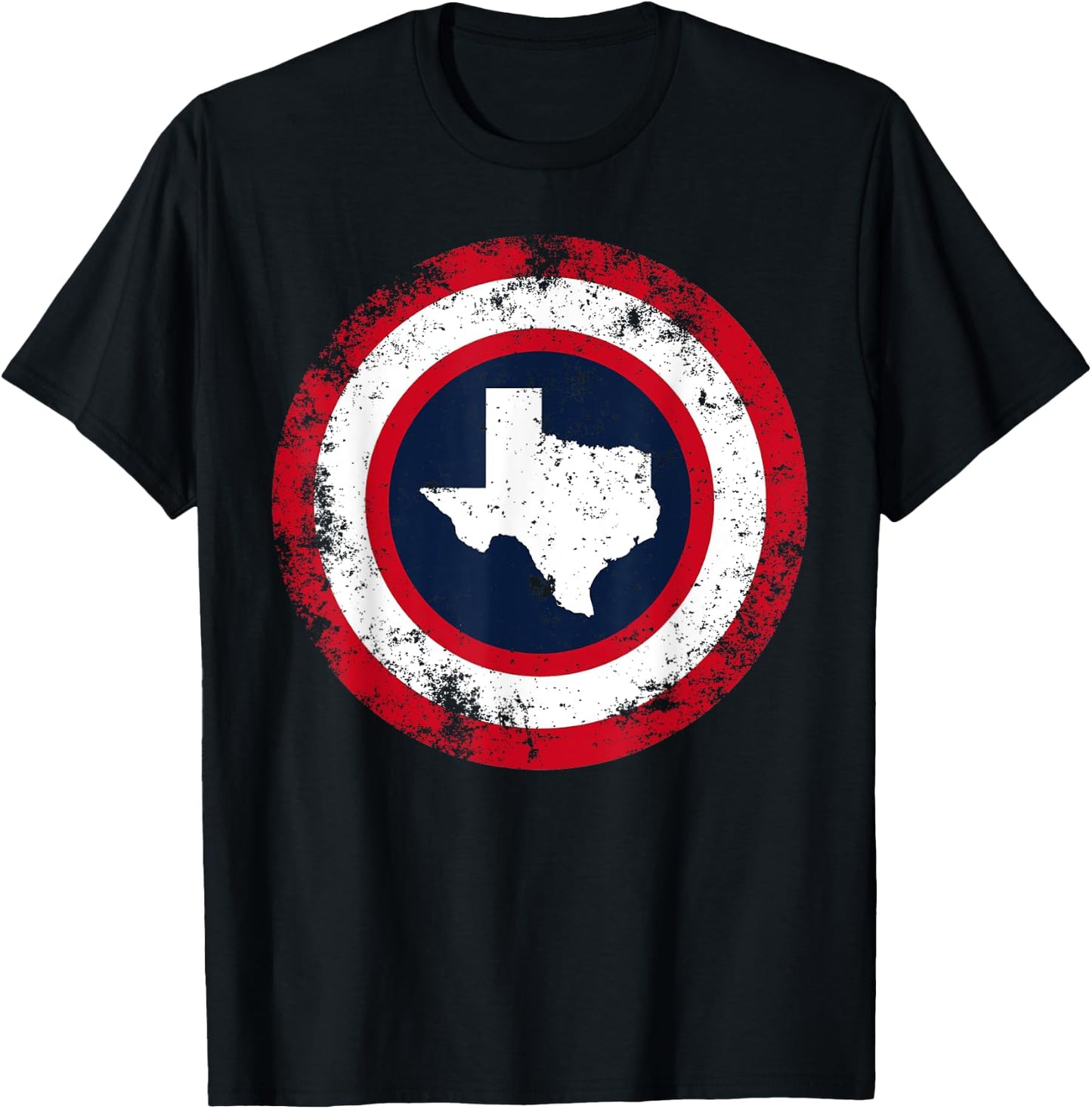 Captain Texas Funny Southern Superhero T-Shirt - T-Shirt | Black