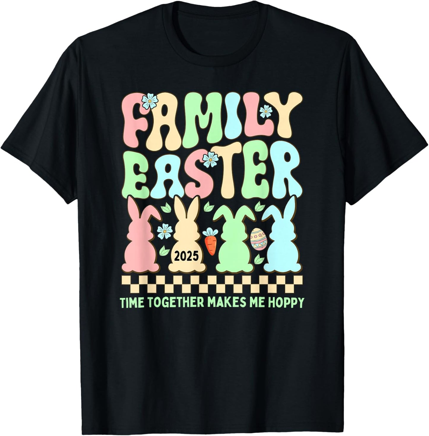 Family Easter 2025 Easter Crew Matching Group T-Shirt - T-Shirt | Black