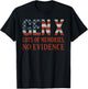Gen X Lots of Memories No Evidence USA Flag Humor Quote T-Shirt - T-Shirt | Black