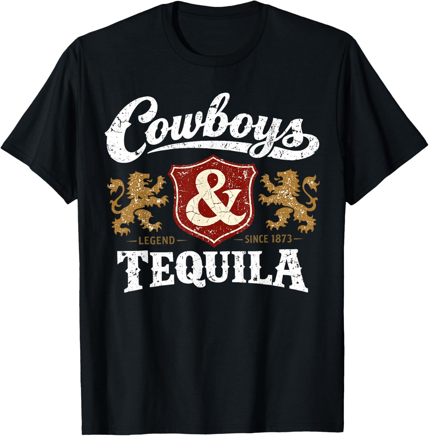 Cowboys and Tequila Outfit Rodeo Western Country T-Shirt - T-Shirt | Black