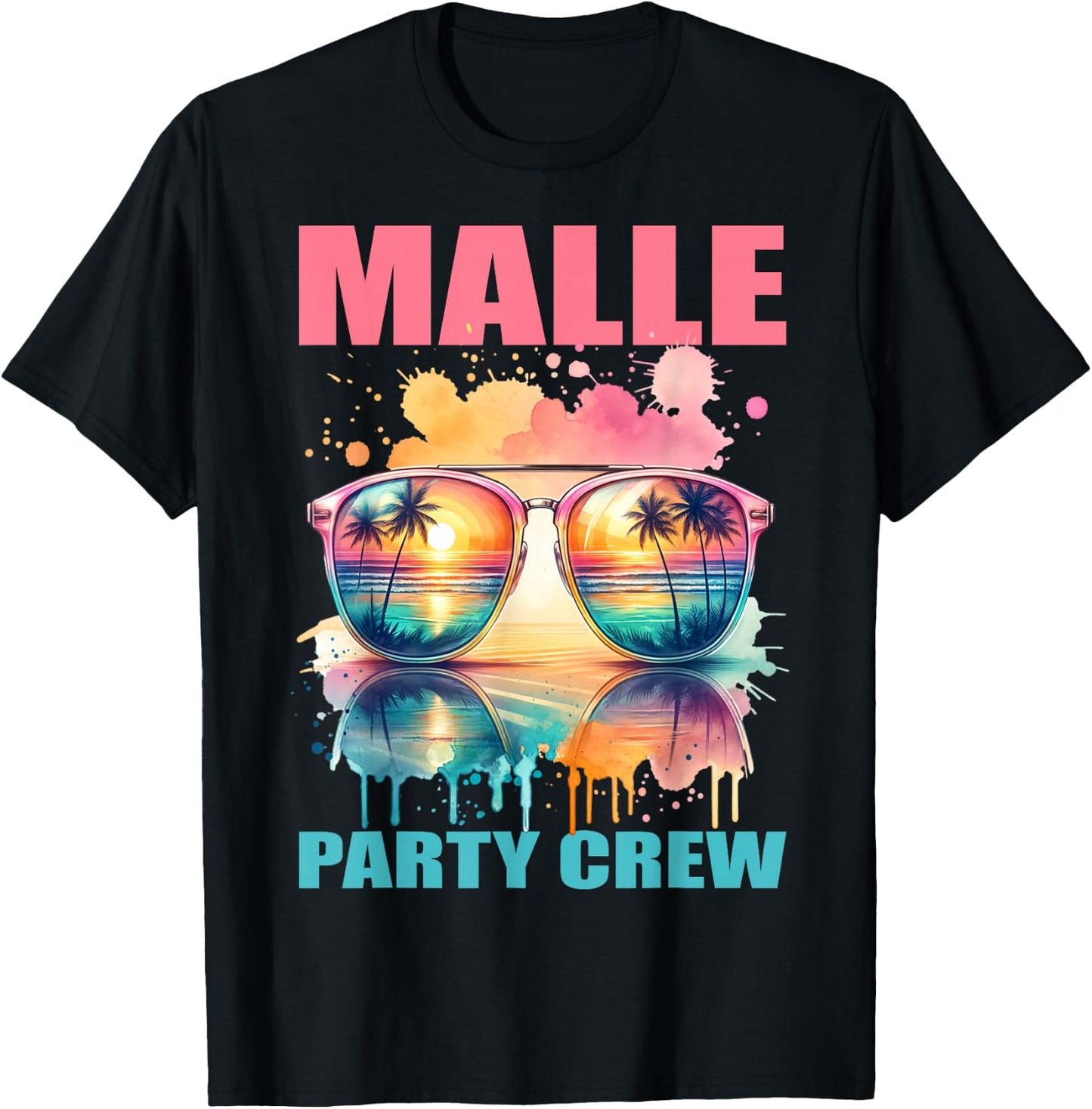 Malle Party Crew - Mallorca Urlaub Design T-Shirt - T-Shirt | Black