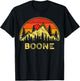 Vintage Boone North Carolina NC Mountains Hiking Souvenir T-Shirt - T-Shirt | Black