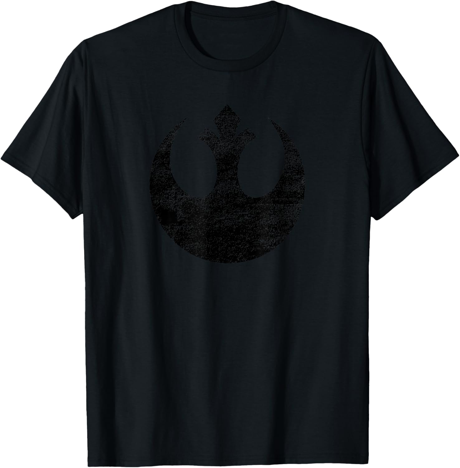 Star Wars Rebel Alliance Logo Weathered Light , gray T-Shirt - T-Shirt | Black