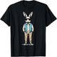 Boys Easter Shirt Bunny Rabbit with Sunglasses Kids T-Shirt - T-Shirt | Black