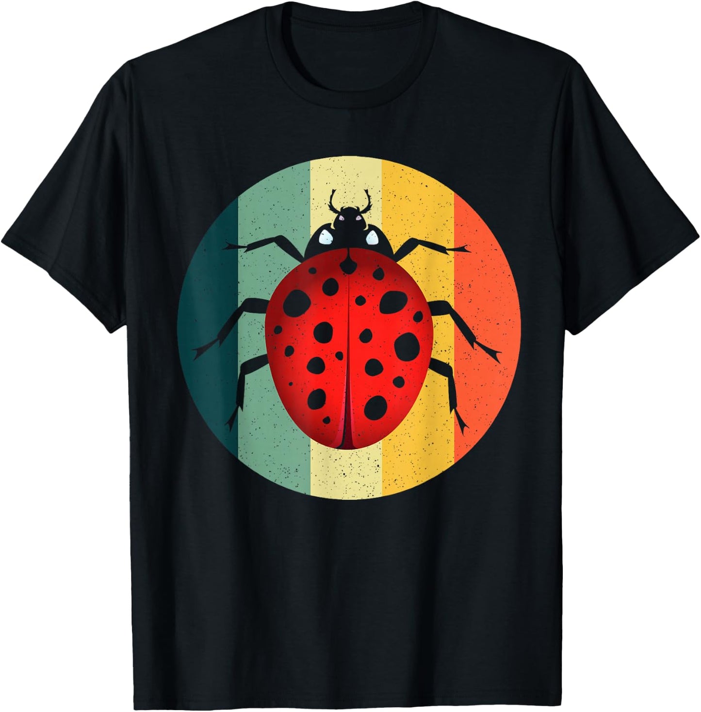 Cool Ladybug Design Women Kid Ladybug Lover Lady Bug T-Shirt - T-Shirt | Black