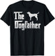 Labrador Retriever The Dogfather Shirt Father Dog Lover Gift T-Shirt - T-Shirt | Black