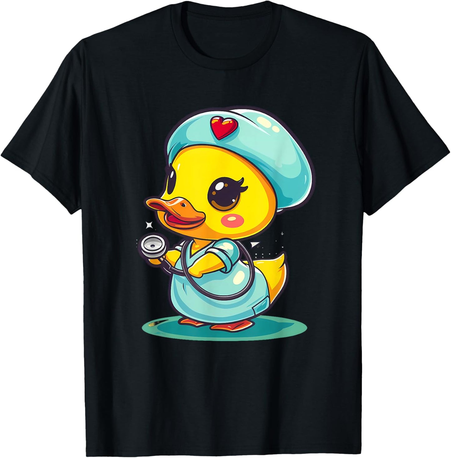 Rubber Duck Nurse Rubber Duck Doctor Healthcare Nursing T-Shirt - T-Shirt | Black