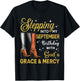 Stepping Into September Birthday High Heel Afro Black Woman T-Shirt - T-Shirt | Black