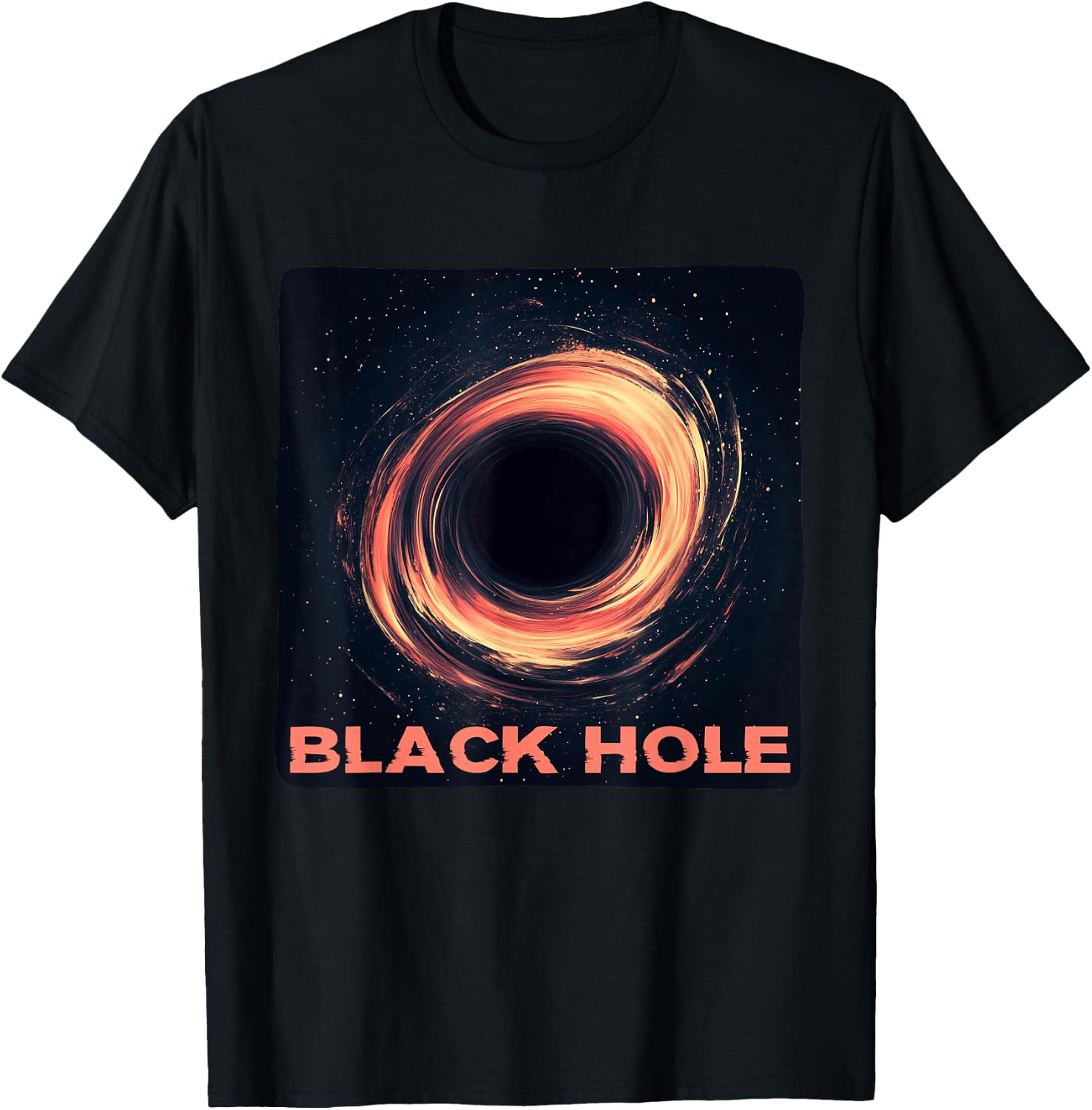 Cute Black Hole for Adults and Kids , Black, S T-Shirt - T-Shirt | Black