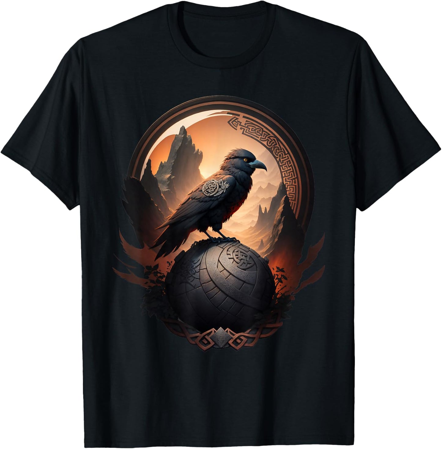 Odin Raven T-Shirt - T-Shirt | Black