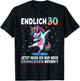 30th Birthday Gifts Woman Man Party Outfit Unicorn , black T-Shirt - T-Shirt | Black