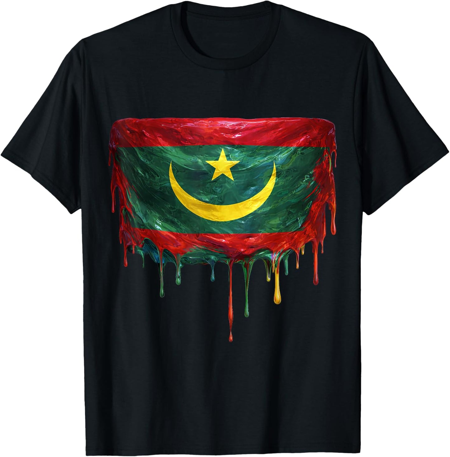 Drapeau de la Mauritanie T-Shirt - T-Shirt | Black