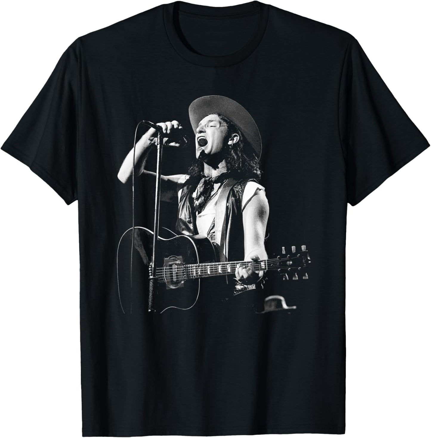 U2 Bono singt live im Birmingham NEC 1987 T-Shirt - T-Shirt | Black