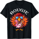 Funny Thanksgiving Turkey Trendy Bougie Fall Vibes Women Kid T-Shirt - T-Shirt | Black