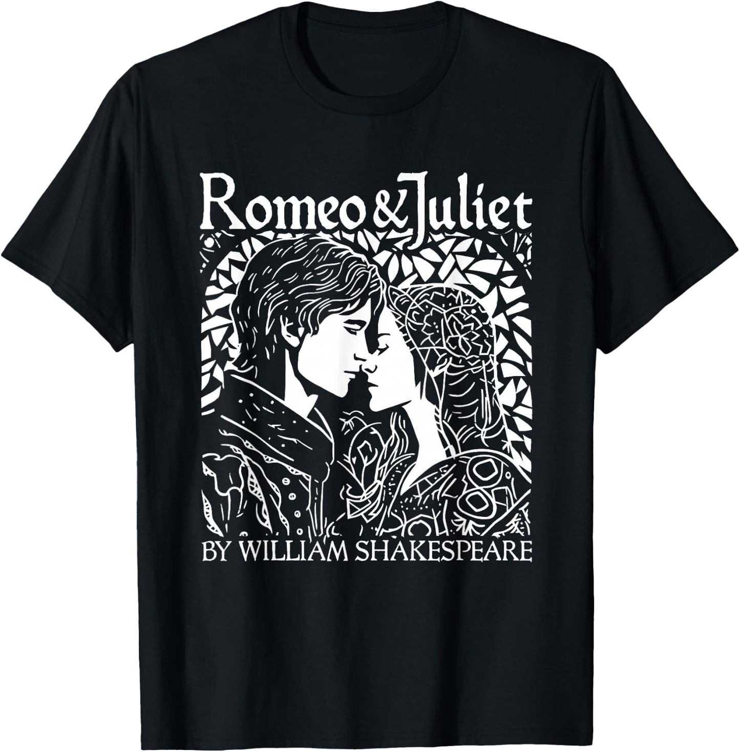 Romeo And Juliet Shakespeare Theater Poetry Drama Valentines T-Shirt - T-Shirt | Black