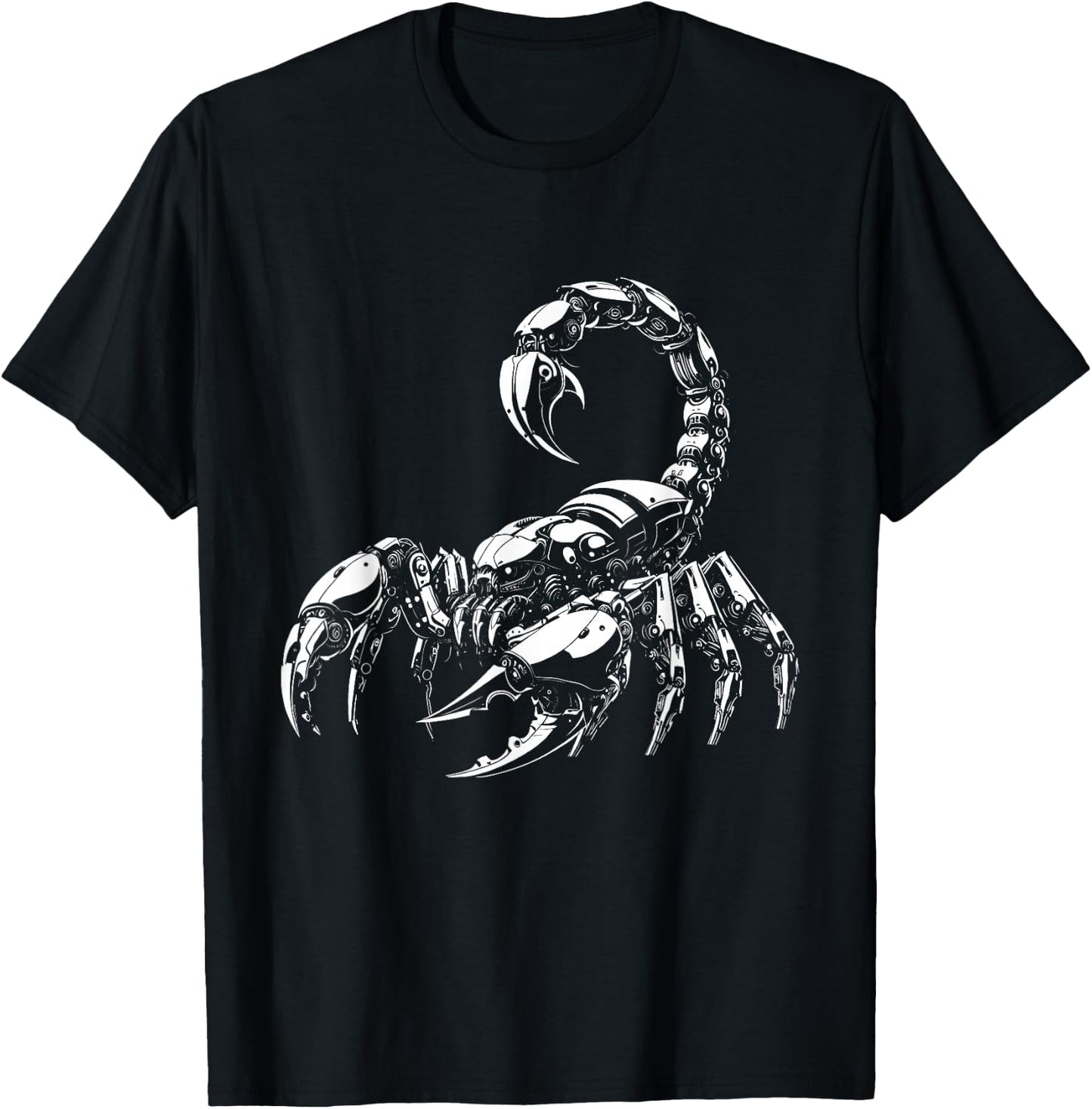 Scorpion Vinegaroon Robotics Mechacnial Sci-Fi Cyberpunk T-Shirt - T-Shirt | Black