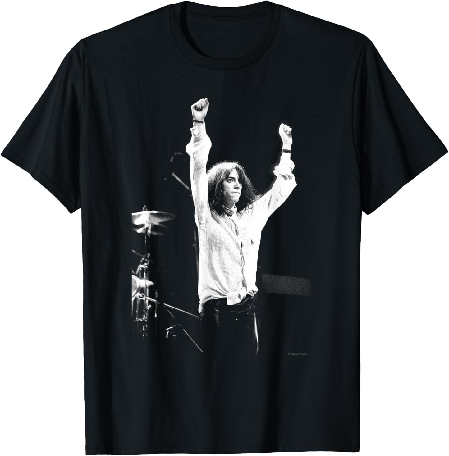 Singer Pattie Smith Live On Stage by Simon Fowler , Black, S T-Shirt - T-Shirt | Black