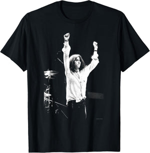 Singer Pattie Smith Live On Stage by Simon Fowler , Black, S T-Shirt - T-Shirt | Black