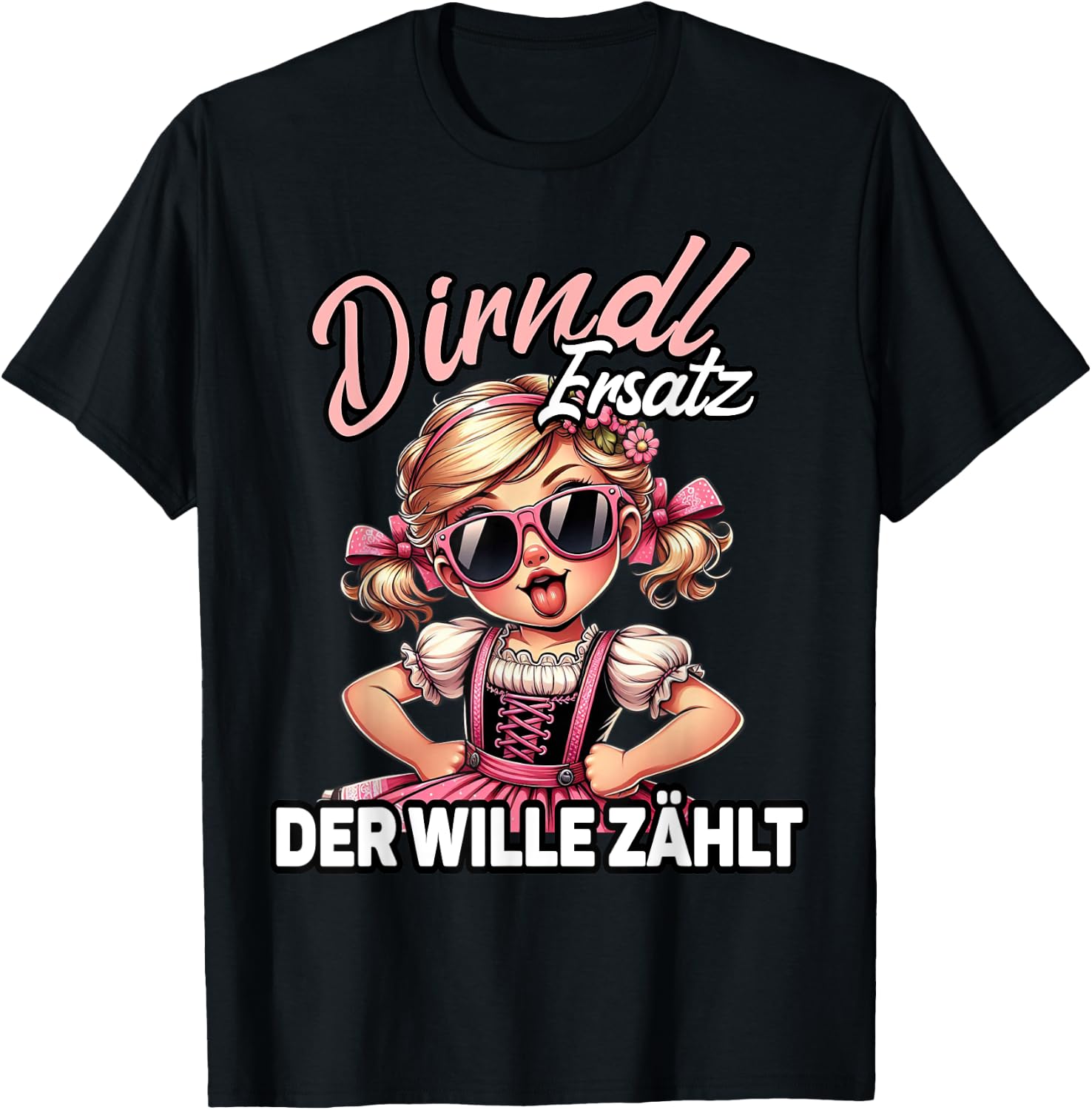 Oktoberfest Costume Shirt Women's Costume Replacement Dirndl , black T-Shirt - T-Shirt | Black