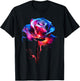 @rtY Rose Lover Artwork Grafik Flower Art Rose T-Shirt - T-Shirt | Black