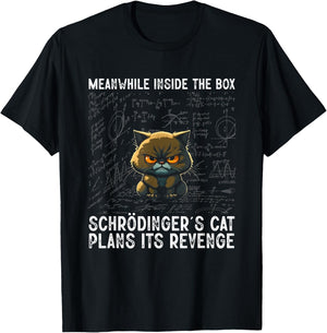 Inside The Box Schrödingers Cat Physics Student Gift , black T-Shirt - T-Shirt | Black