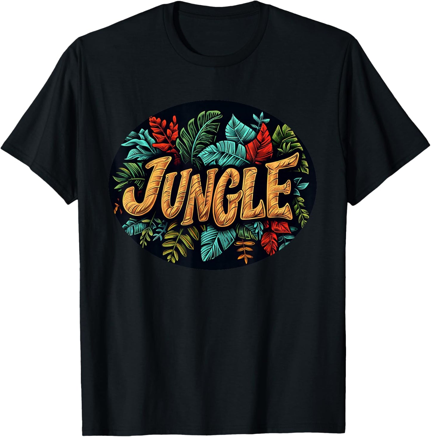 Amazing Jungle Graphic for a Unique Style T-Shirt - T-Shirt | Black