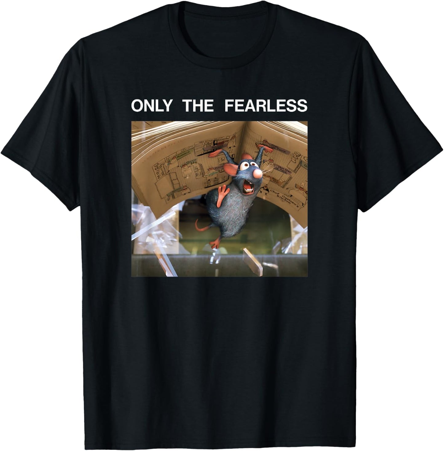 Disney Pixar Ratatouille Fearless Remy T-Shirt - T-Shirt | Black