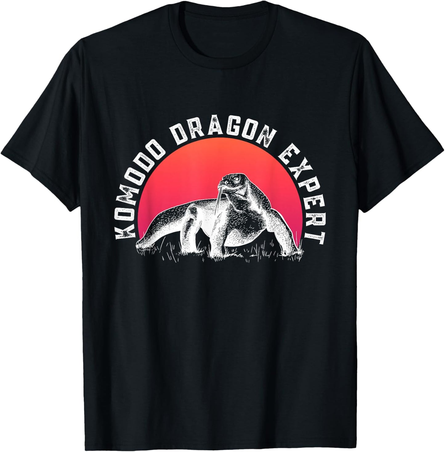 Komodo Dragon Expert - Funny Komodo Dragon T-Shirt - T-Shirt | Black