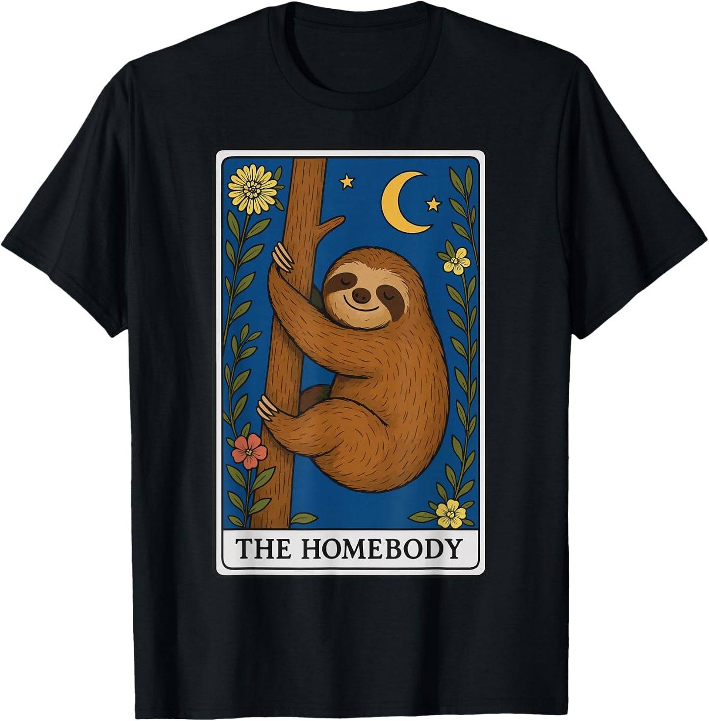 The Homebody Tarot Card T-Shirt - T-Shirt | Black