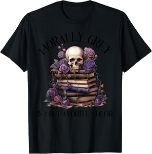 Spicy Fairy Tales Dark Romance Reader Moral Grey Books , gray T-Shirt - T-Shirt | Black
